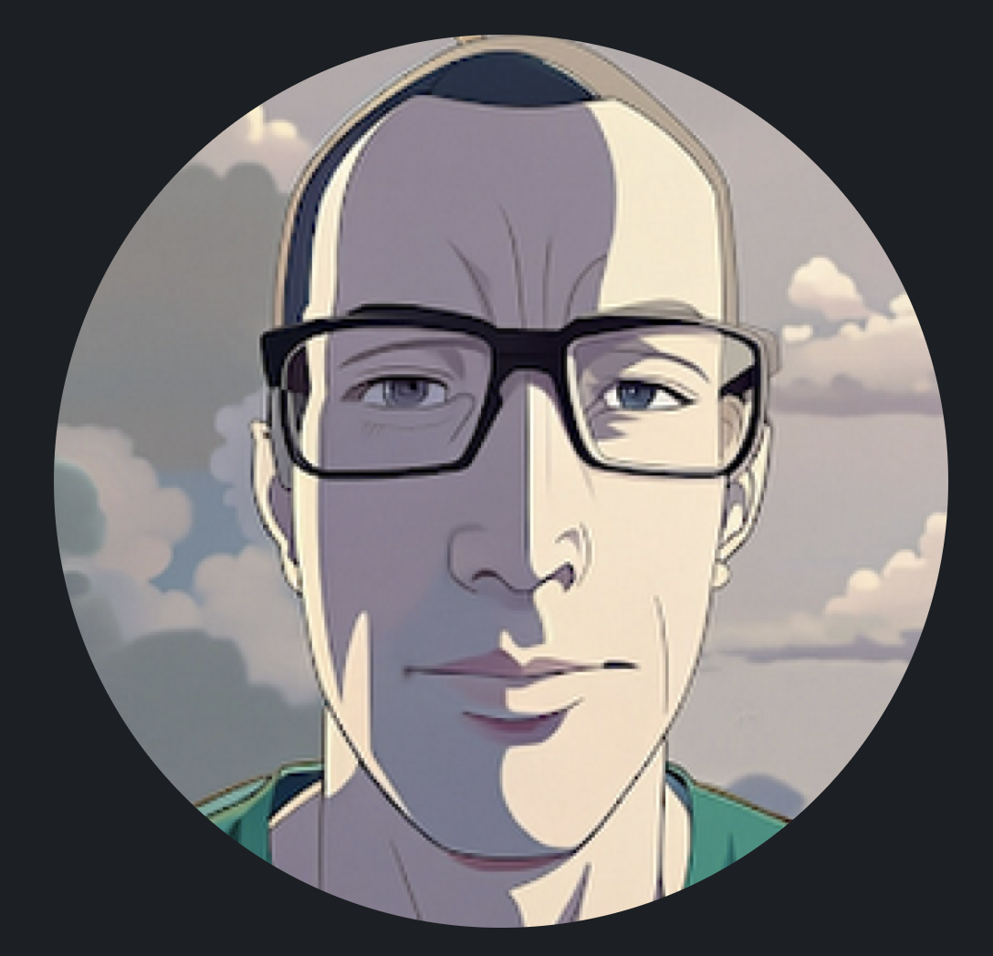 Cartoon portrait of Eric Hind